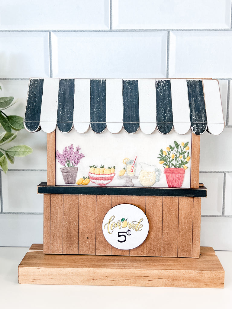 Farmers market Stand | Lemonade Stand | Embroidery Pattern Digital Download