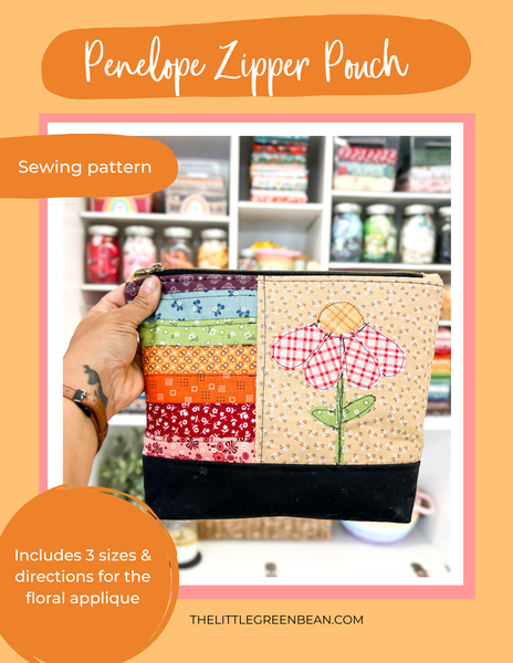 Vinyl Pocket Zipper Pouch PDF Pattern  Digital Download - The little Green  Bean