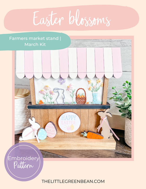 Farmers market Stand | Easter | Embroidery Pattern Digital Download