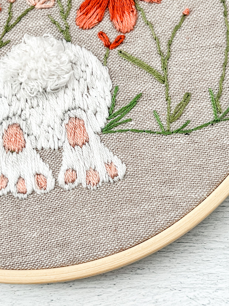 Embroidery PDF Pattern | Little Cottontail | Digital Download