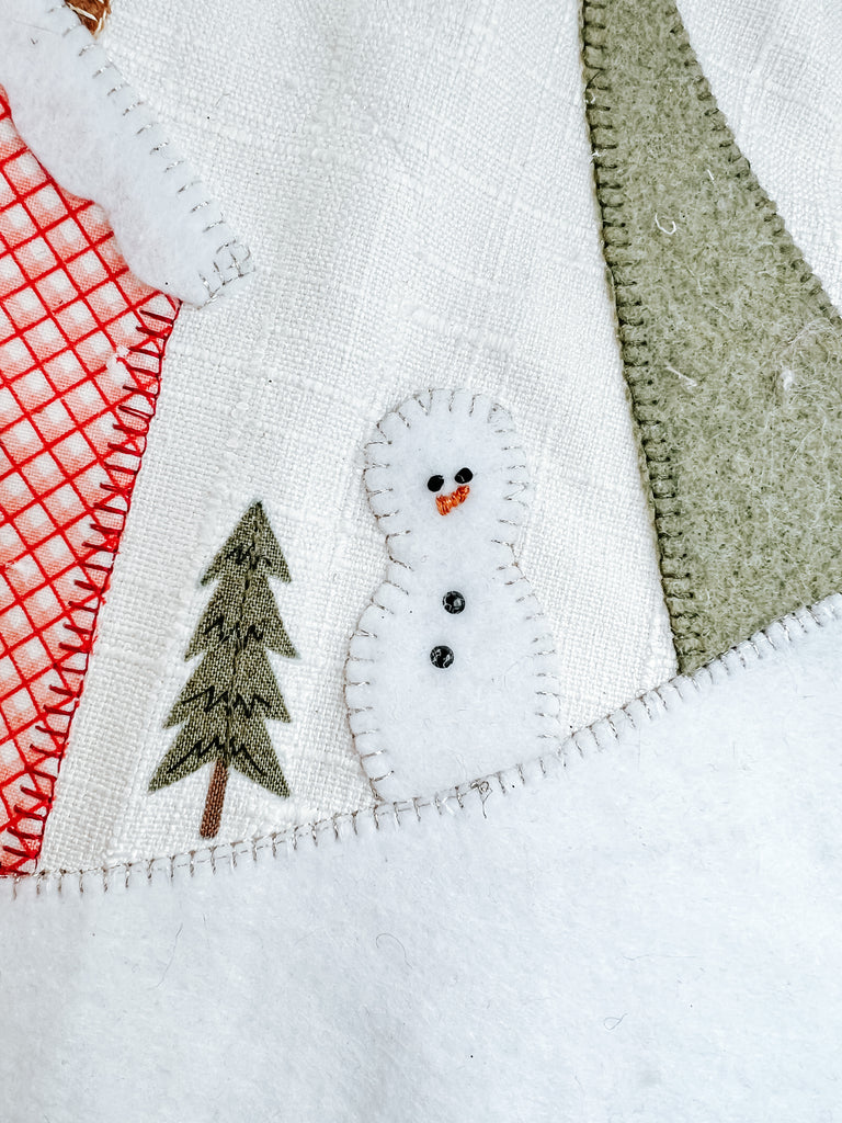 Winter Applique' Tree Skirt PDF Pattern