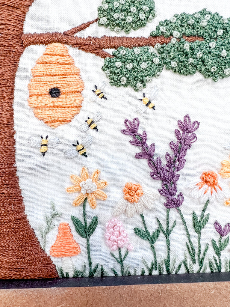 Keep the Bees Buzzin Embroidery Pattern & Kit | Build your own kit