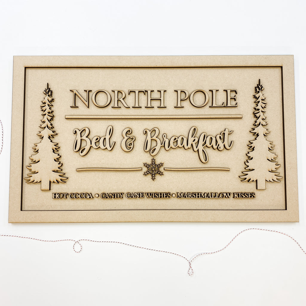 Christmas DIY Kit | North Pole Sign