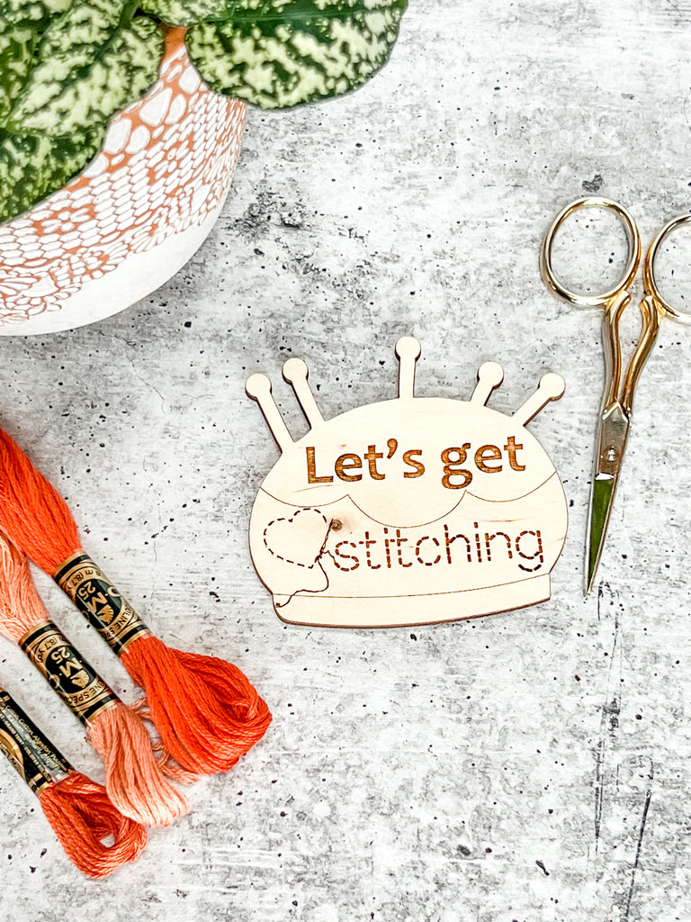 Needle & Scissor Minders | Pin Cushion | Let's get stitching