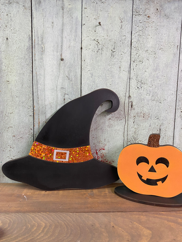 Halloween DIY Kit | Witch Hat Leaner Sign