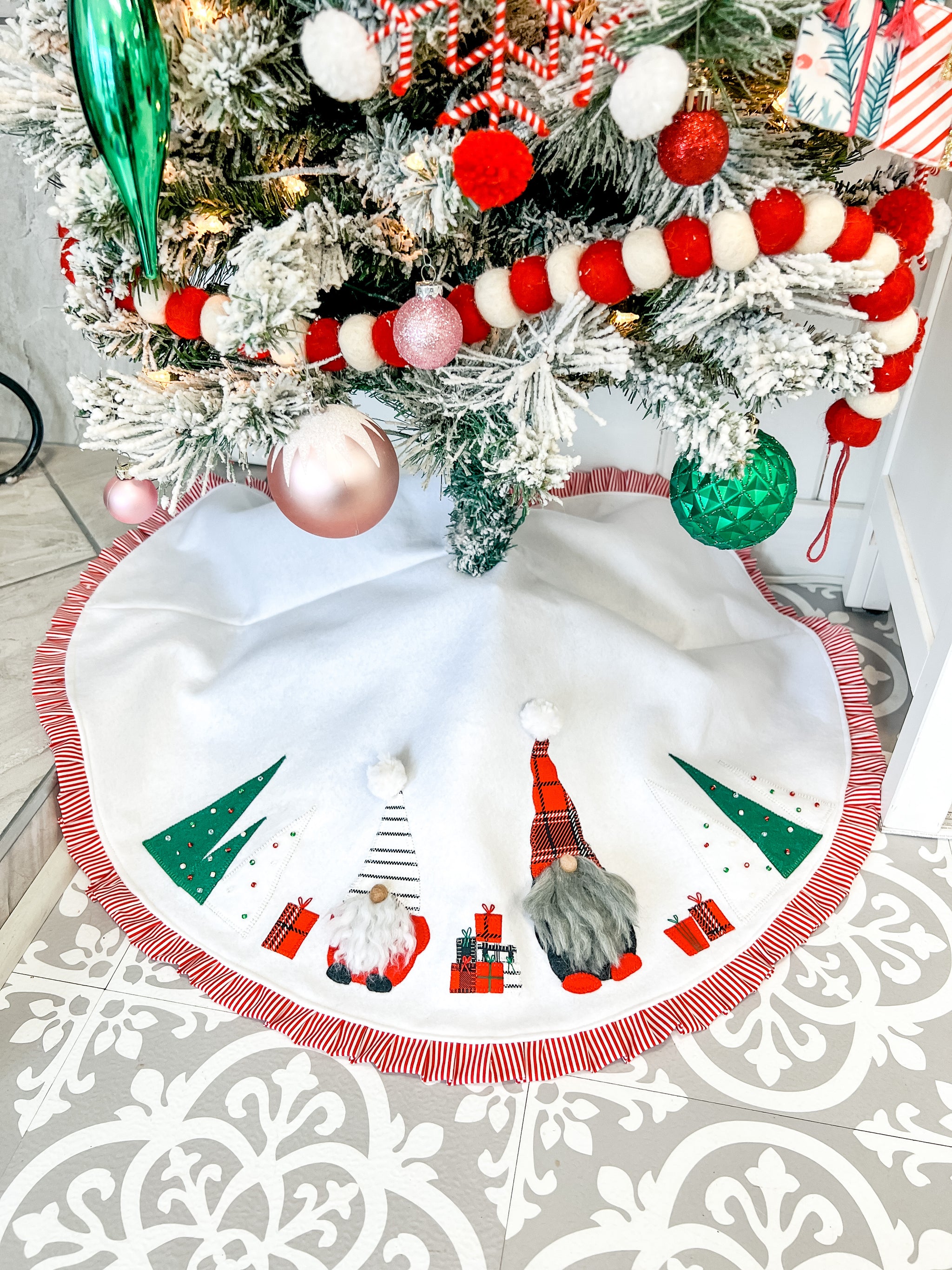 DIY Gnome Tree Skirt - The little Green Bean