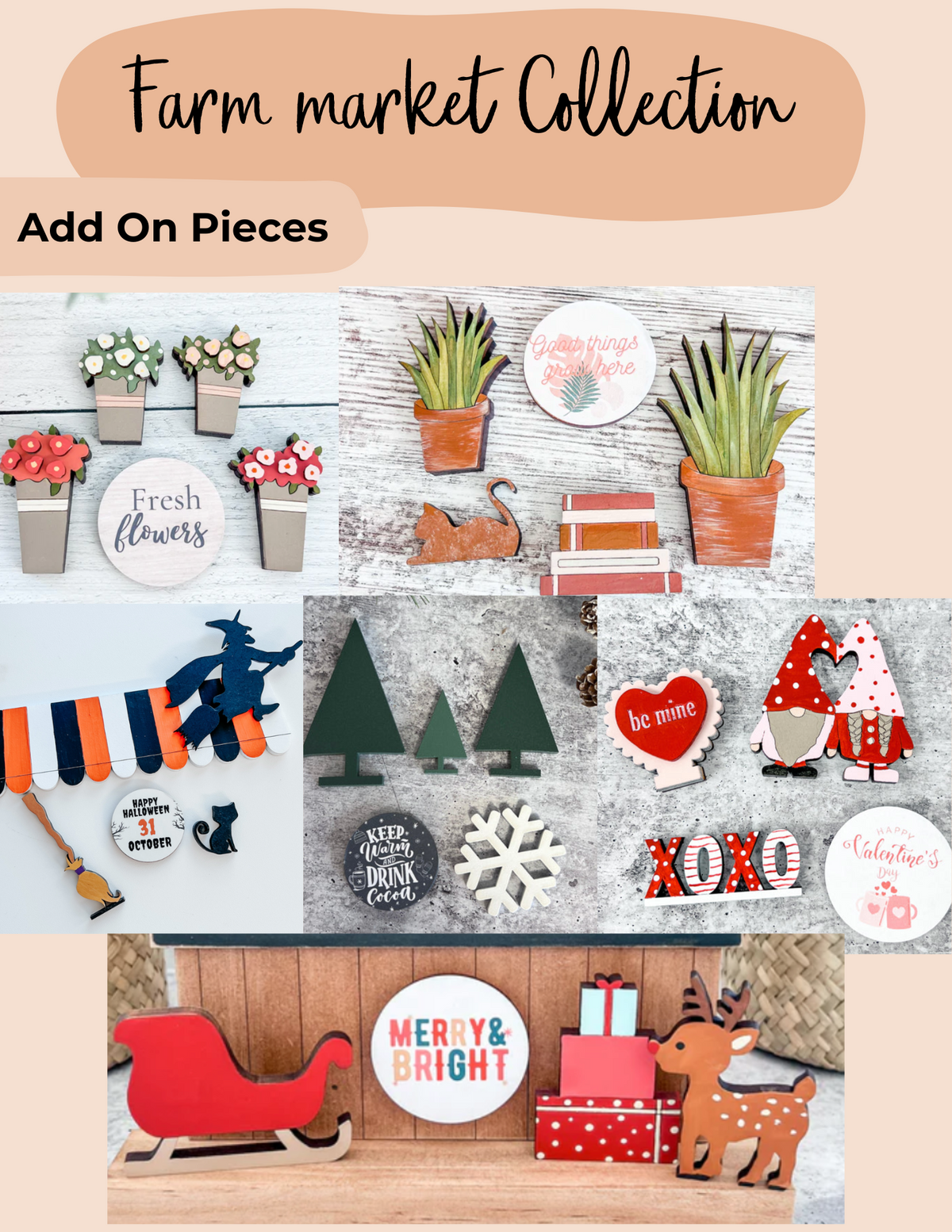 Add on Pieces | Farmers market Collection
