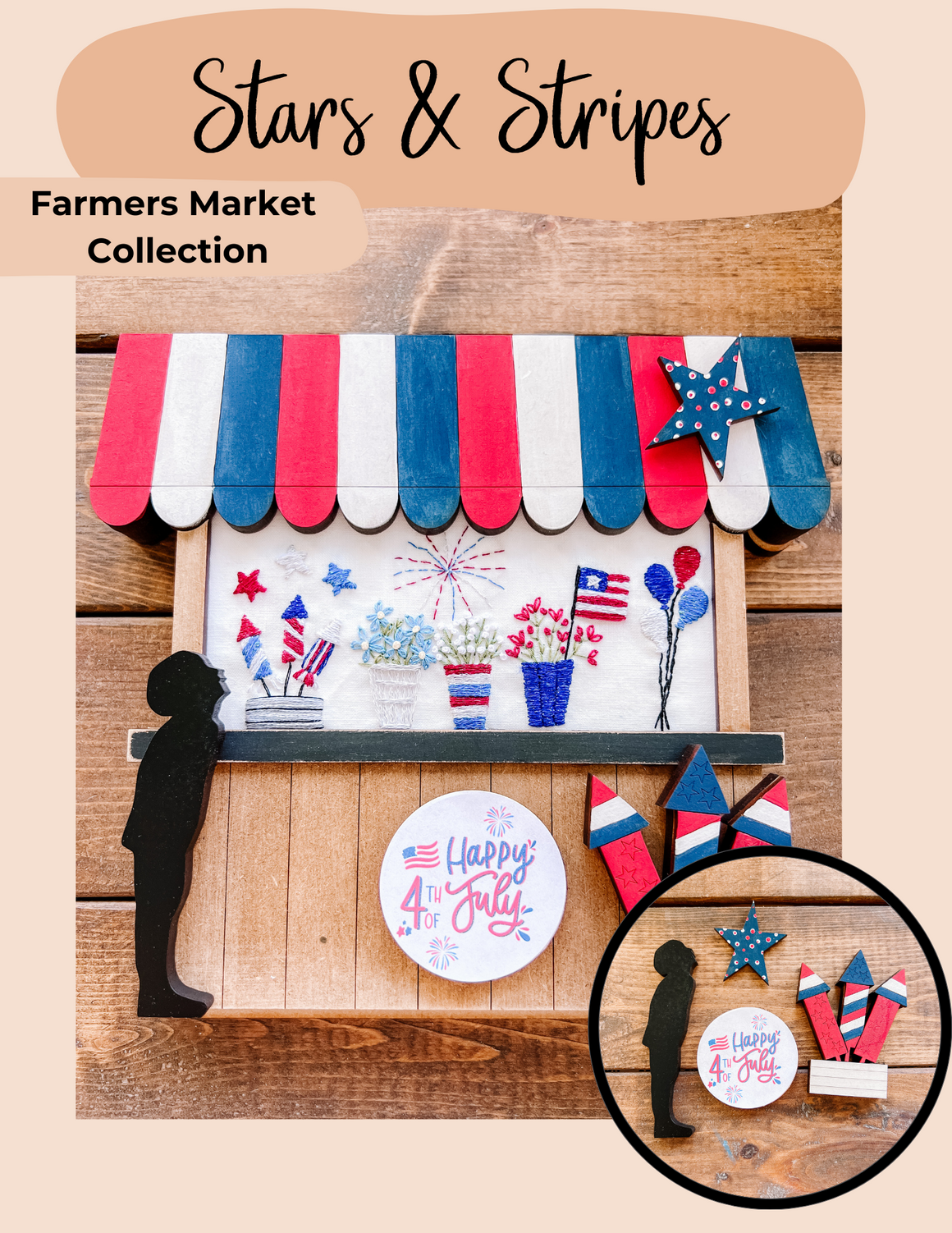 Add on Pieces | Stars & Stripes | Farm Market collection