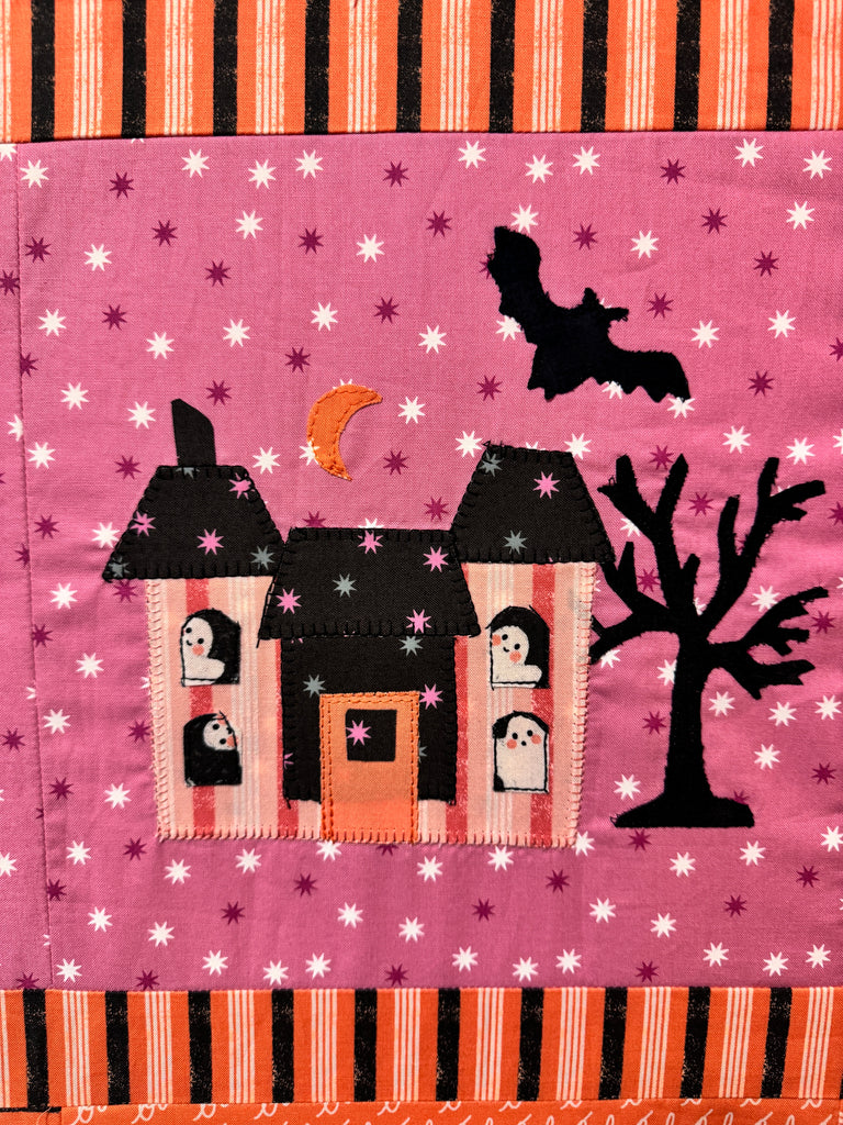 This is Halloween- Raw edge applique quilt | Digital Pattern