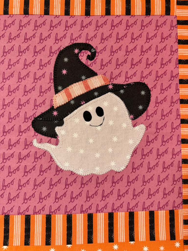 This is Halloween- Raw edge applique quilt | Digital Pattern