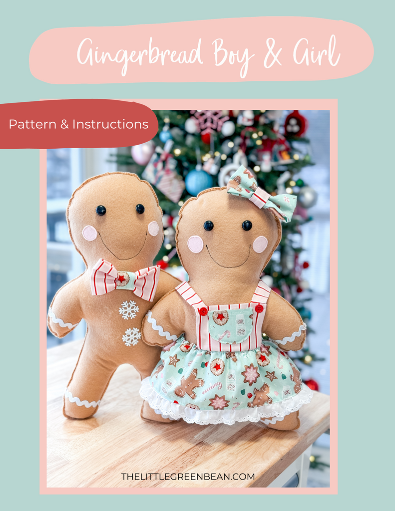 Gingerbread Boy & Girl Pillows Pattern PDF