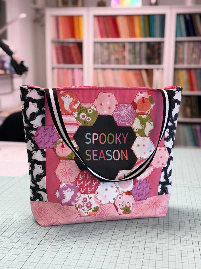 Hexie Applique Tote Bag | PDF