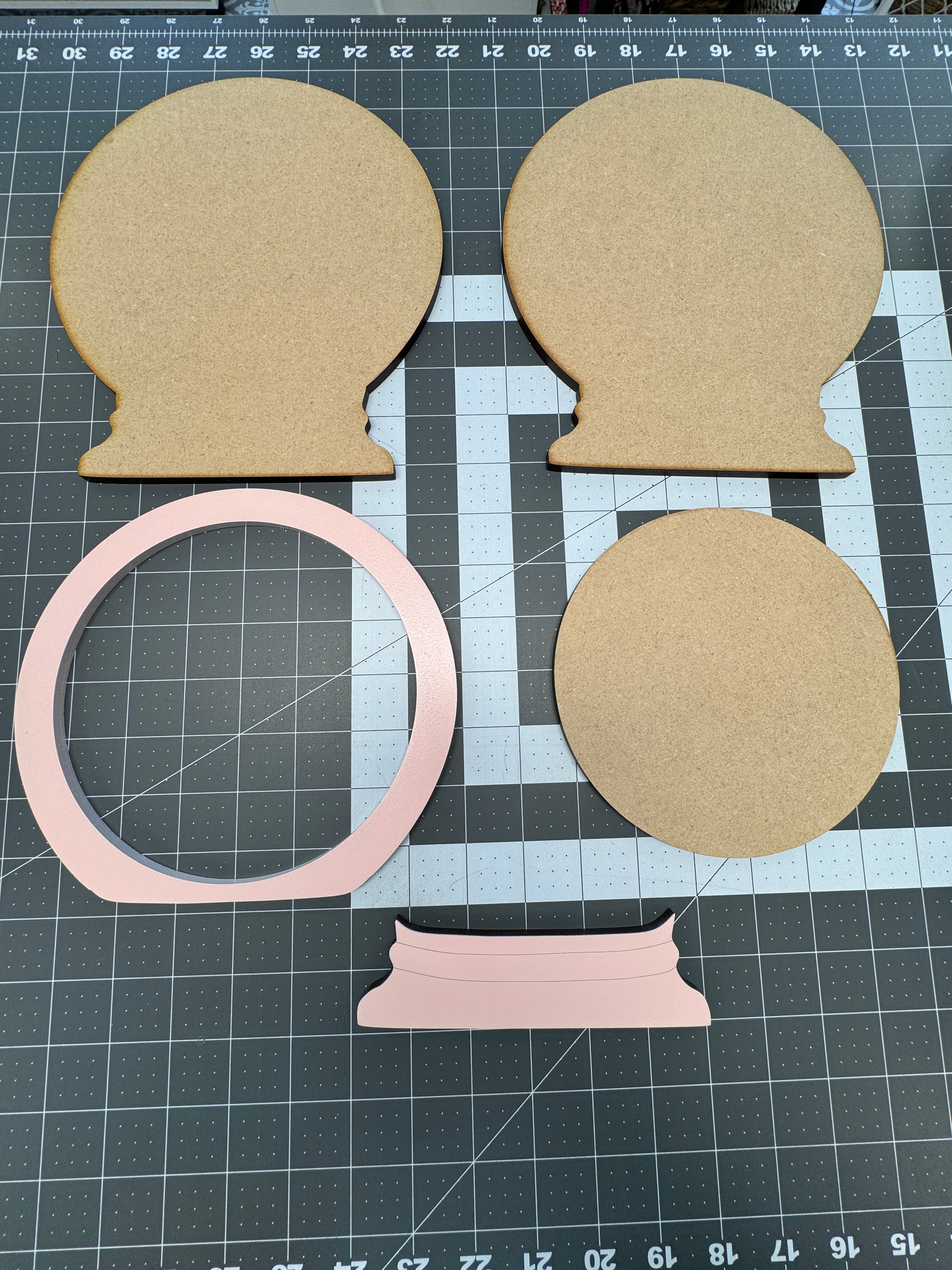 Snow globe applique | Snowman Block - The little Green Bean