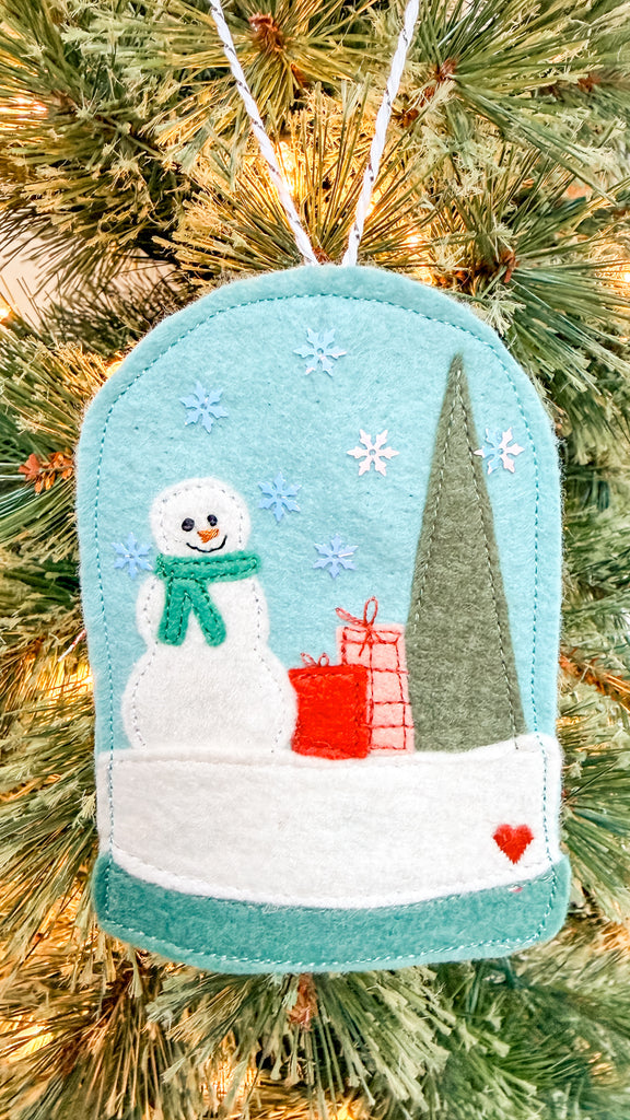 Embroidered Snowglobe ornaments | Digital Pattern