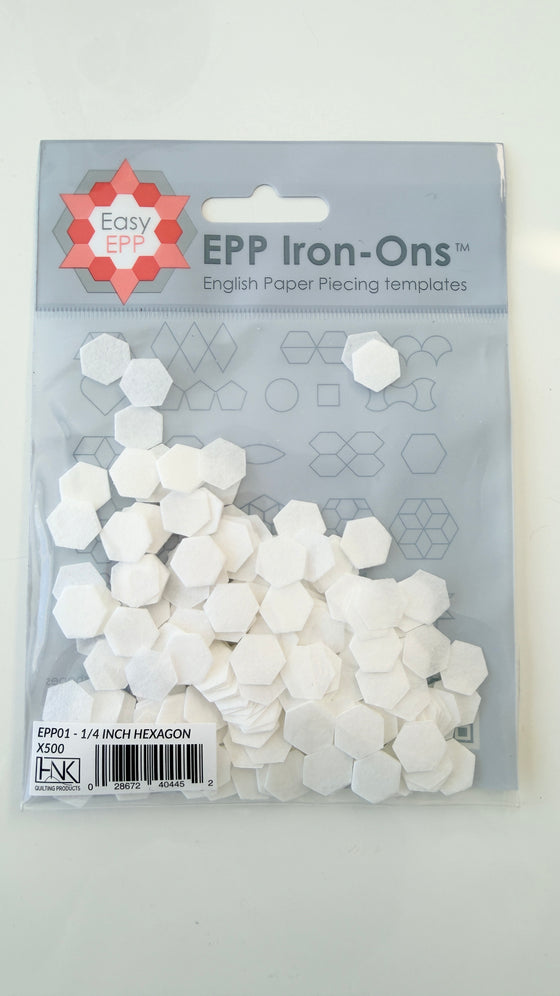 EPP-Iron On's | 1/4" hexagon