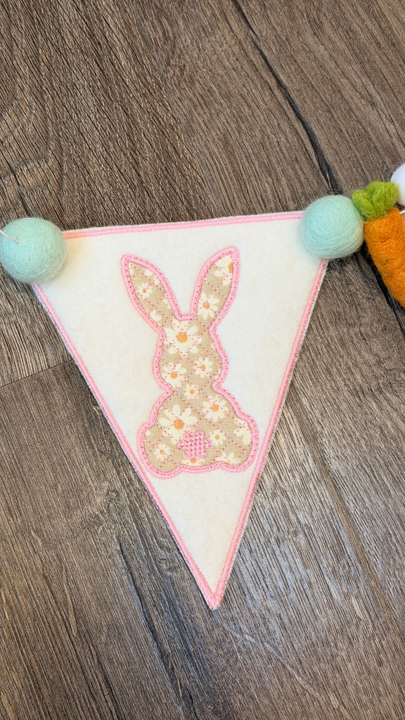 Easter Friends Banner- Machine Embroidery Digital File