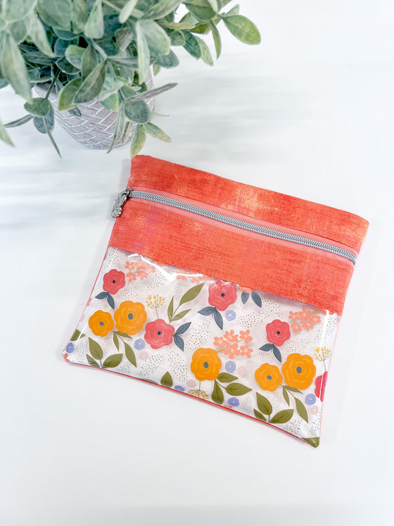 Vinyl Pocket Zipper Pouch | Fabric Kit Bundle