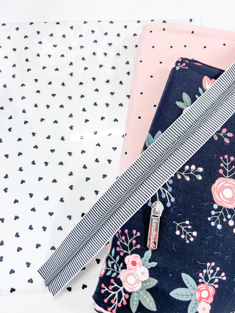 Vinyl Pocket Zipper Pouch | Fabric Kit Bundle