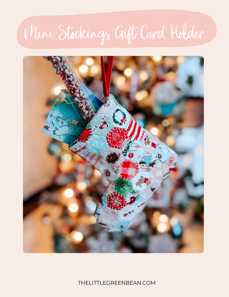 Card Stocking Mini Stocking Gift Card Holder PDF Pattern - The little Green Bean