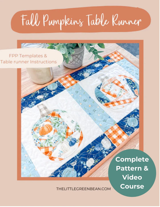 Fall Pumpkin Table Runner | A video course