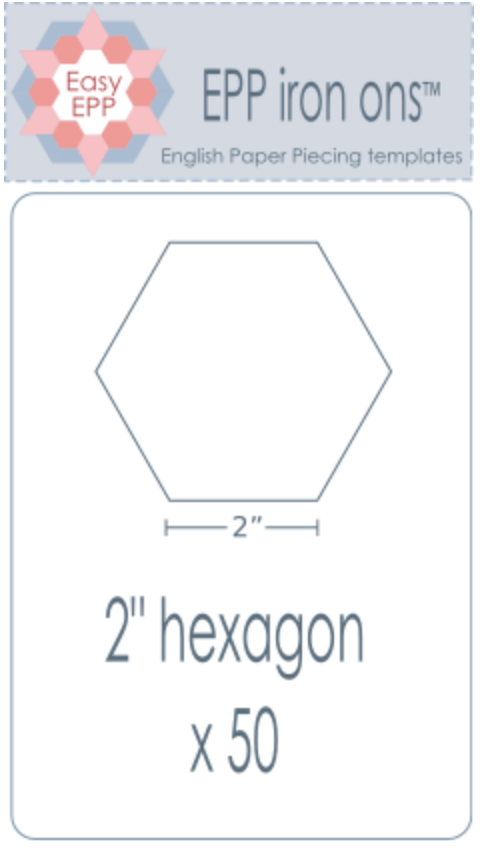 EPP-Iron On's | 2" hexagon