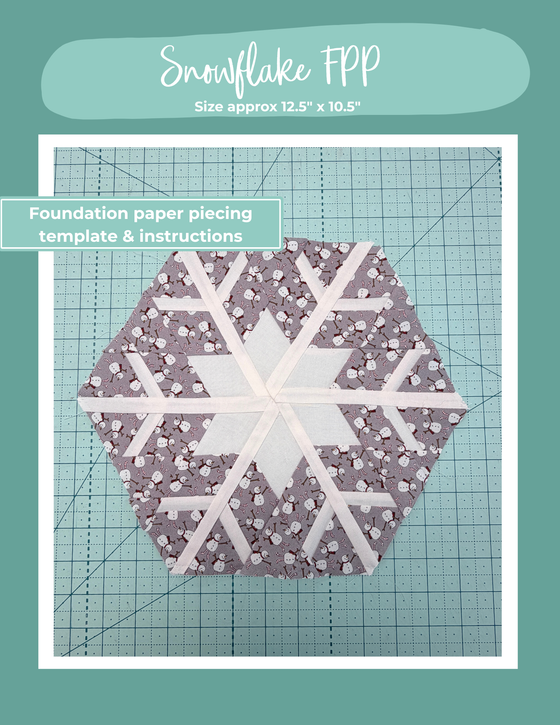 Snowflake hexagon FPP | Digital Download
