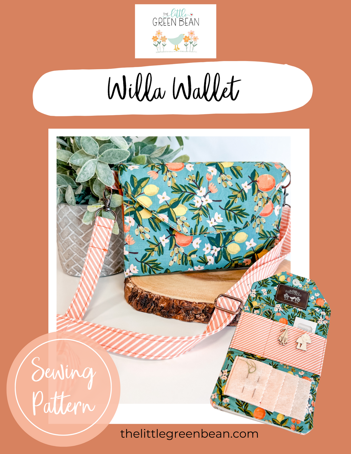 Willa Wallet 2 PDF Patterns |Craft Keeper & Phone Wallet| Digital Download