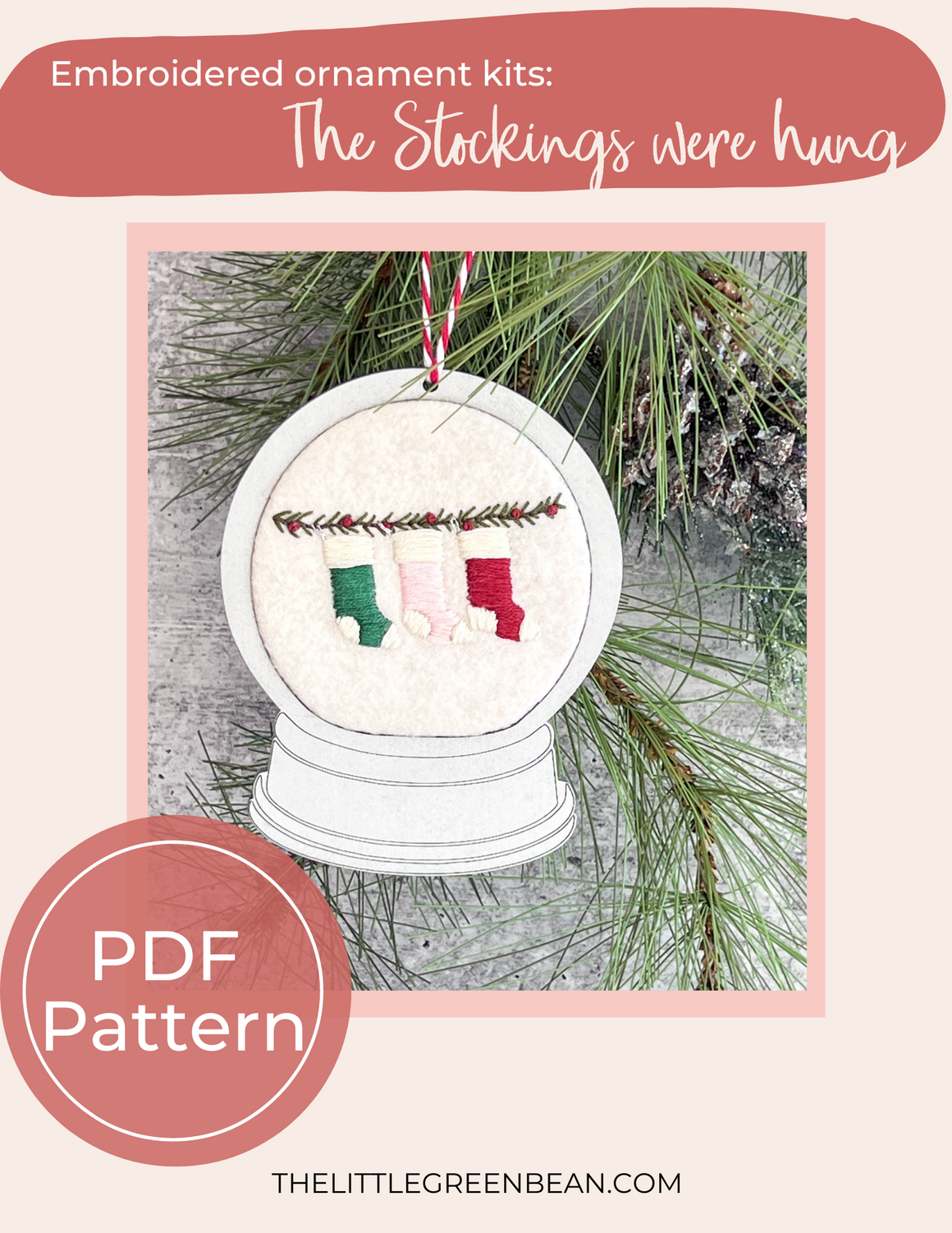 Christmas Ornament | The stockings were hung | Embroidery Pattern