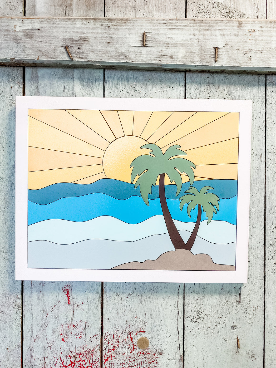 DIY Wall Art Kit | Sunshine w Palm Trees
