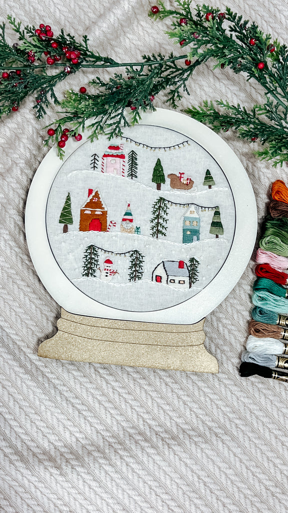 Christmas Village | Snow globe frame only