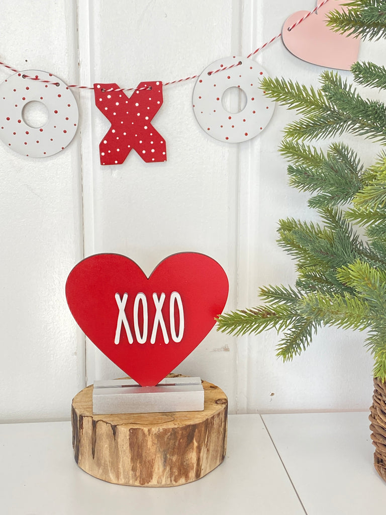 Valentines Day wood Items | Candy Heart w words