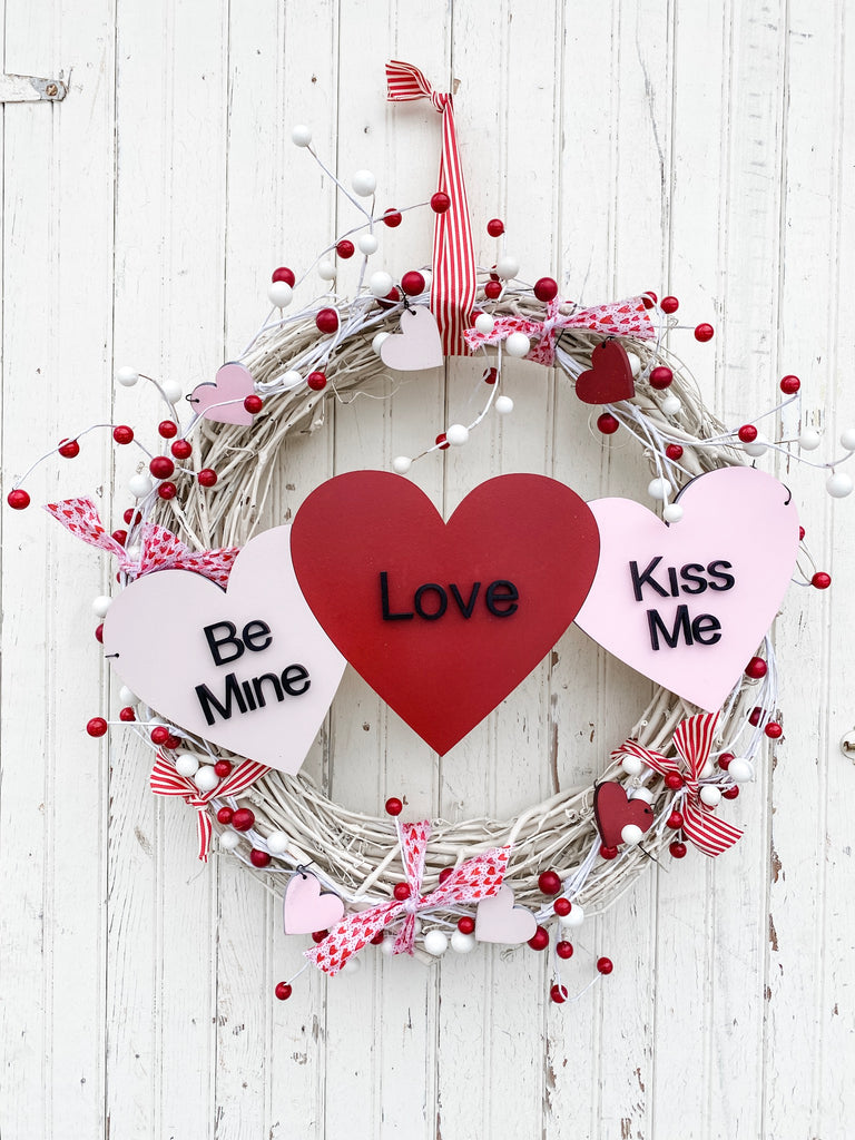 DIY Wreath Kit | Candy Hearts Wreath