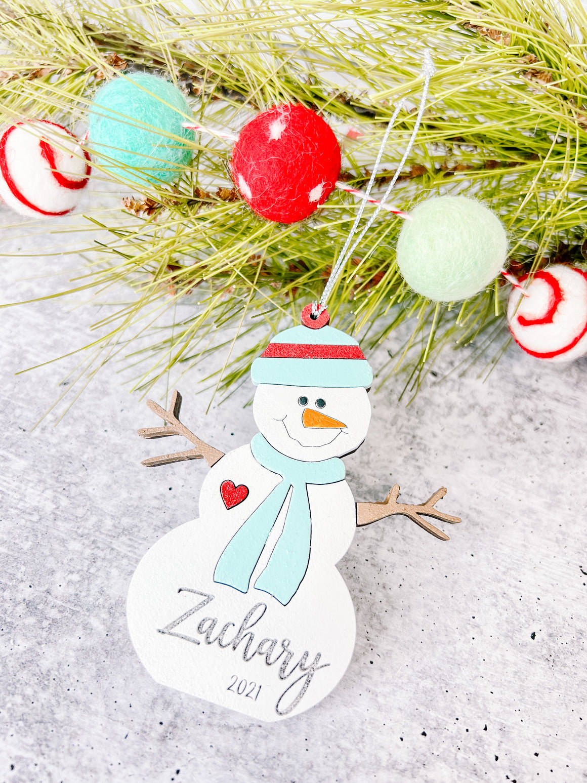 Christmas DIY Kit | Painted Snowman Ornament