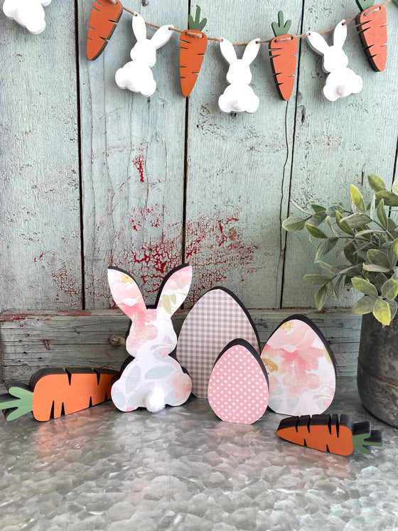 Easter DIY |Bunny, Eggs & Carrots Set of 6