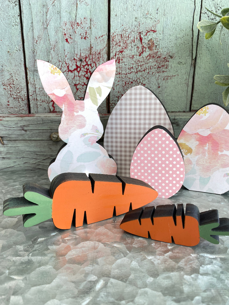 Easter DIY |Bunny, Eggs & Carrots Set of 6