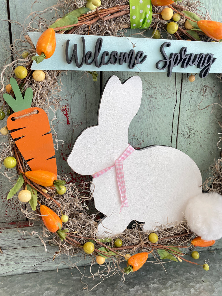 Easter DIY | Easter Bunny w Wood Wreath form