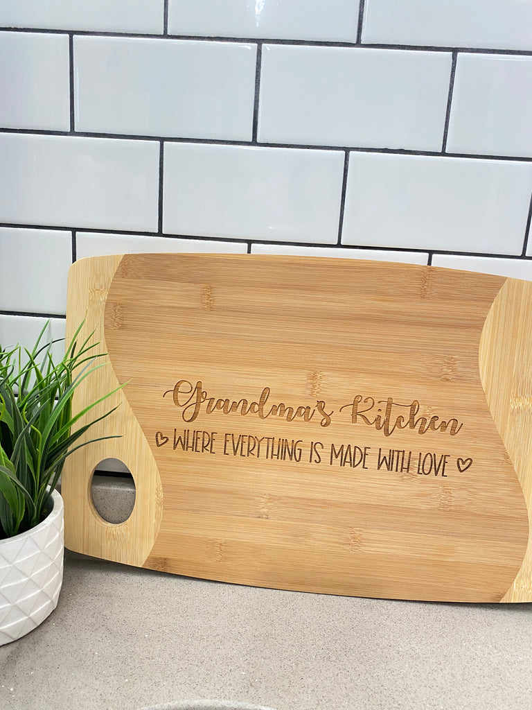 Engraved 2-tone Cutting Board | Personalized Kitchen