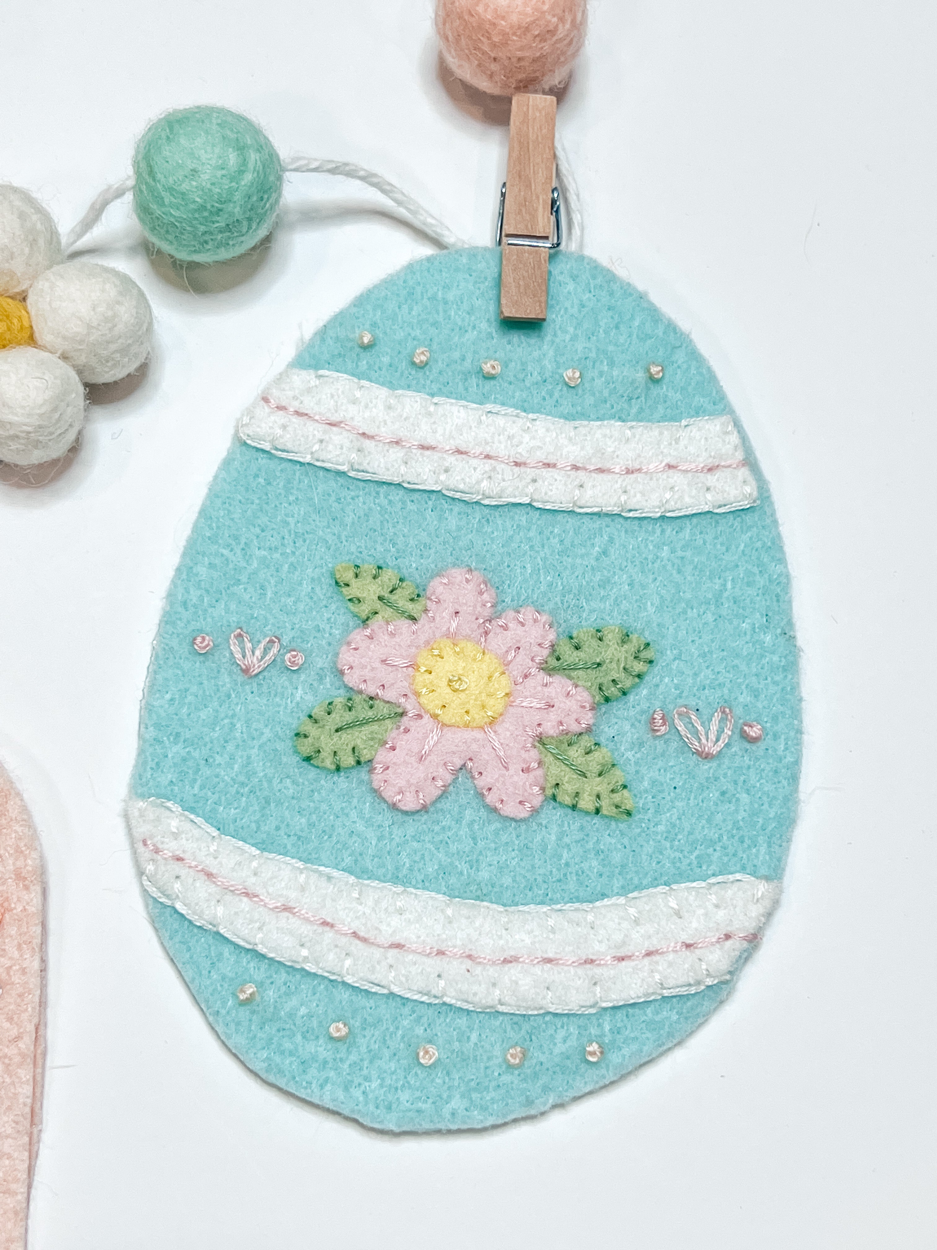 Spring into Easter - Easter Felt Banner Pattern | Digital Download ...