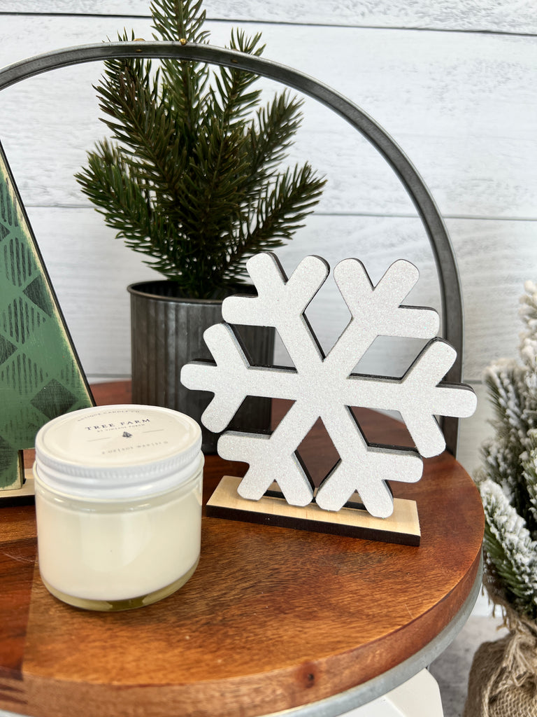 Christmas DIY Kits| Snowflake w stand