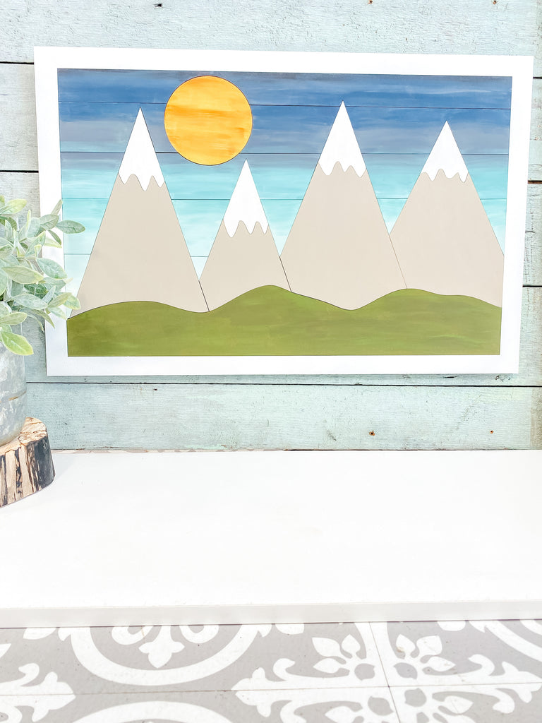 DIY Wall Art Kit | Mountains