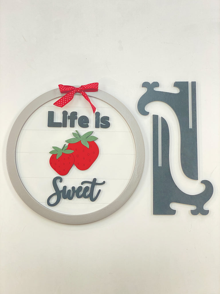 DIY Sign Kit | Strawberries | Life is Sweet