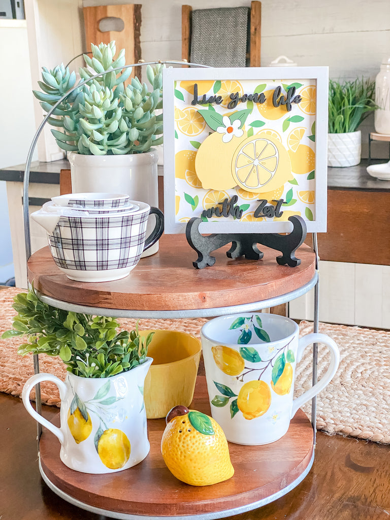 DIY Mini Sign Kit |Lemons | Live your life with zest