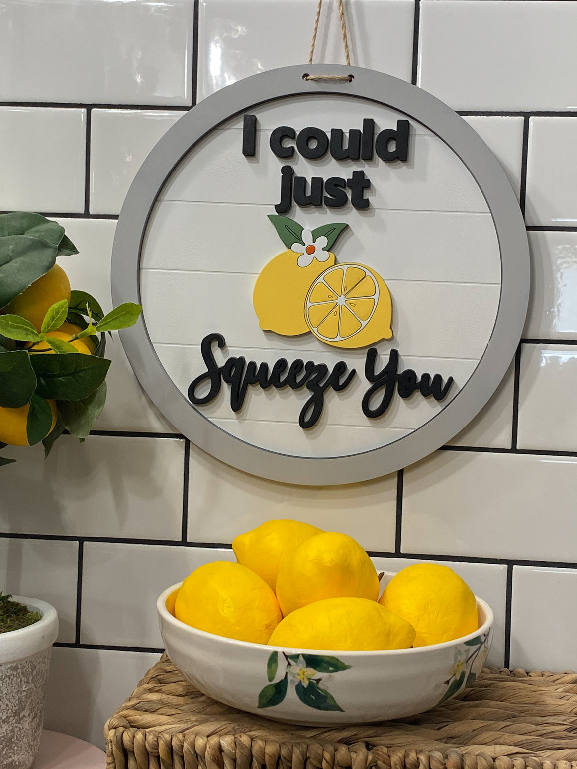 DIY Sign Kit | Lemon | I could just Squeeze You