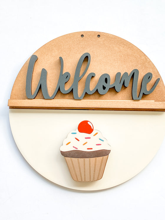 Customizable DIY Sign Kit | Add on Pieces | Cupcake