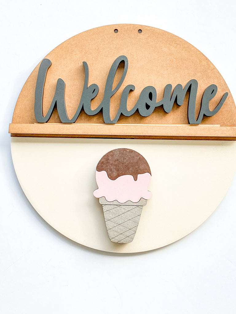 Customizable DIY Sign Kit | Add on Pieces | Ice Cream Cone