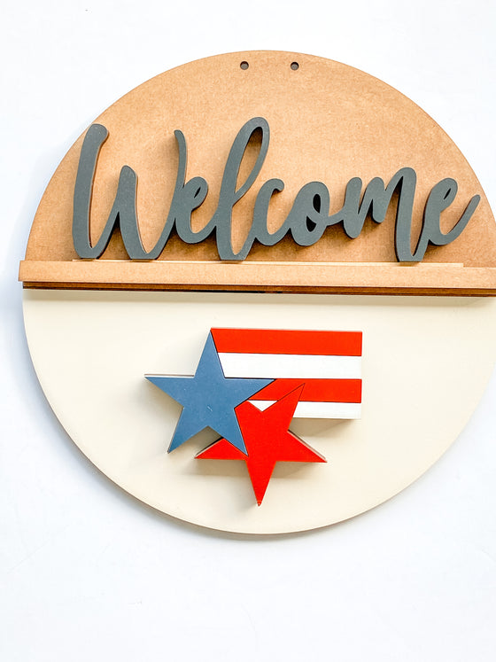 Customizable DIY Sign Kit | Add on Pieces | Stars and Stripes