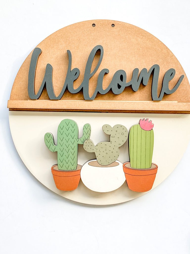 Customizable DIY Sign Kit | Add on Pieces | Cactus Trio