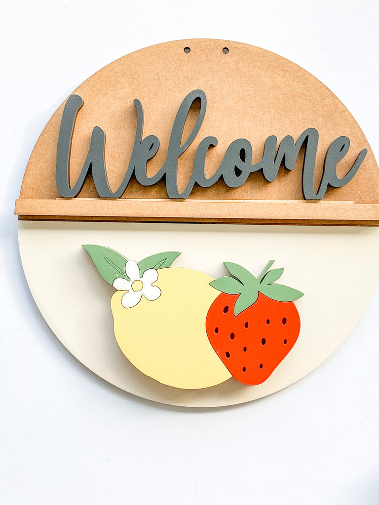 Customizable DIY Sign Kit | Add on Pieces | Lemon & Strawberry