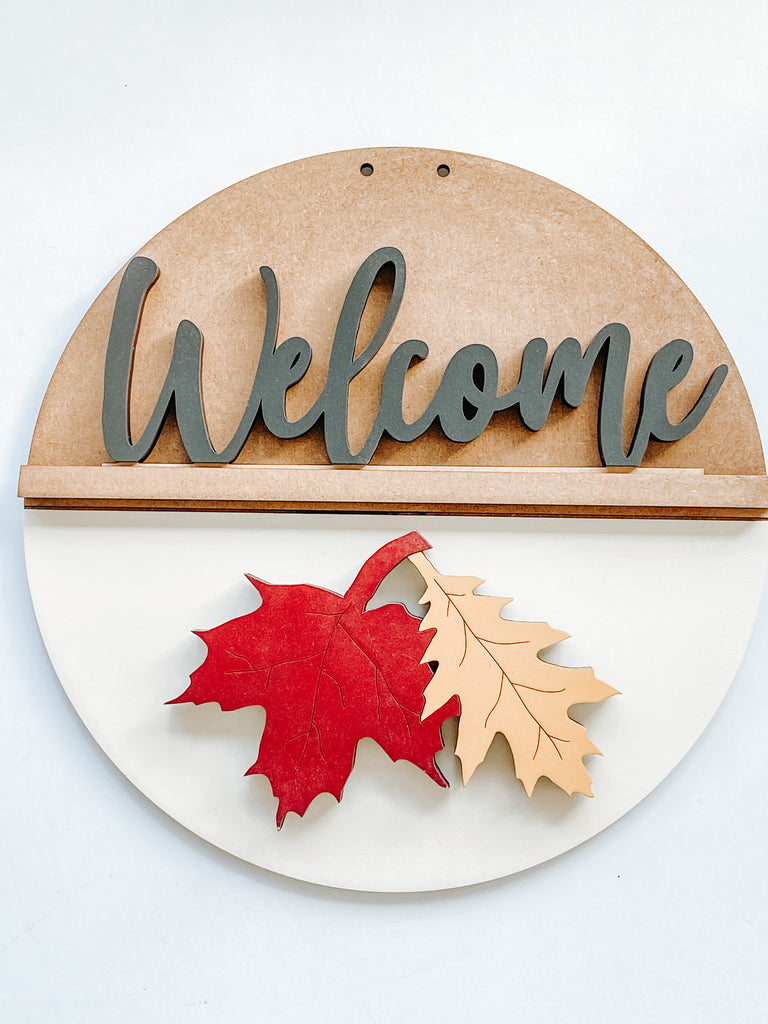 Customizable DIY Sign Kit | Add on Pieces | Fall Leaves