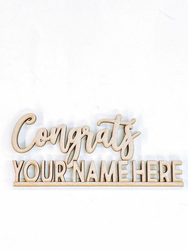 Customizable DIY Sign Kit | Words | Custom Listing | Congrats + Your Name